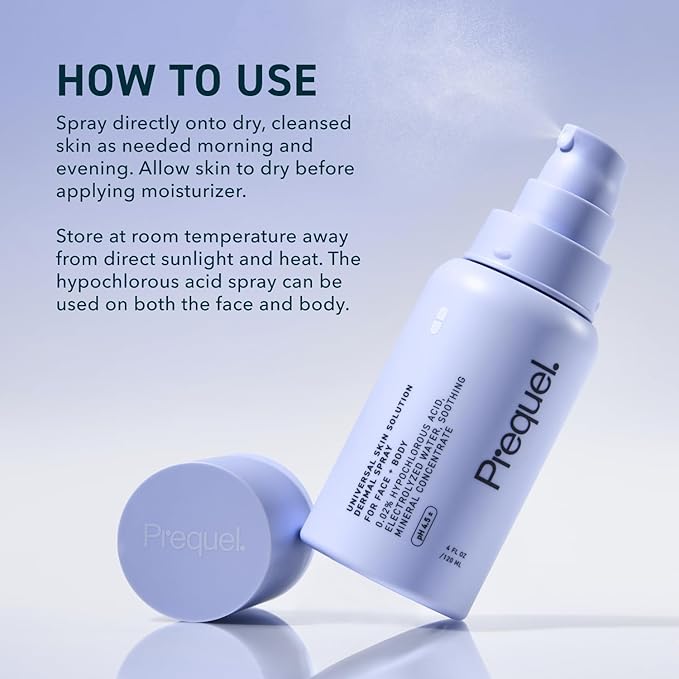 . HOCL Facial Cleanser and Dermal Spray with Electrolyzed Water and Mineral Complex. pH-Stabilized Skin Care. 4oz