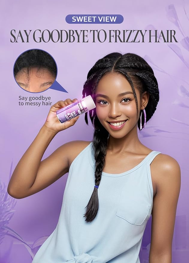 2PCS Hair Wax Stick, Flexible Hold Slick Back Hair Pomade/Balm for Tame Flyaways, Frizz, Sleek Ponytail, Bun, Styling Accessory Cream/Gel for Girls, Kids