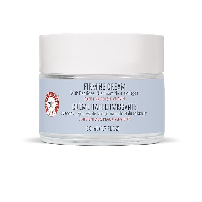 First Aid Beauty Firming Collagen Cream with Collagen, Peptides and Niacinamide β Day + Night Anti-Aging Face Moisturizer β 1.7 fl oz