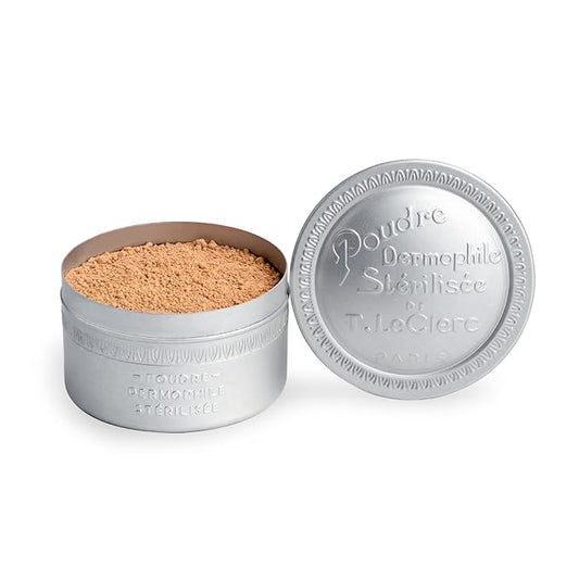 T. LeClerc Loose Facial Powder - Face Makeup Setting Powder Longwear, Blendable Mineral Minimizes Pores & Perfects Skin Tones Blurs Fine Lines Foundation, Concealer, Smoothes, Mattifies (Natural)