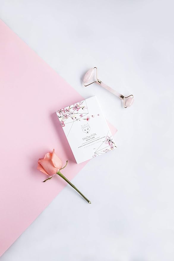 Snow Fox Japanese Cherry Blossom & White Tea Smoothing Mask β 1 Pack for Smooth, Bright, Glossy Skin 'Glass Skin' Effect
