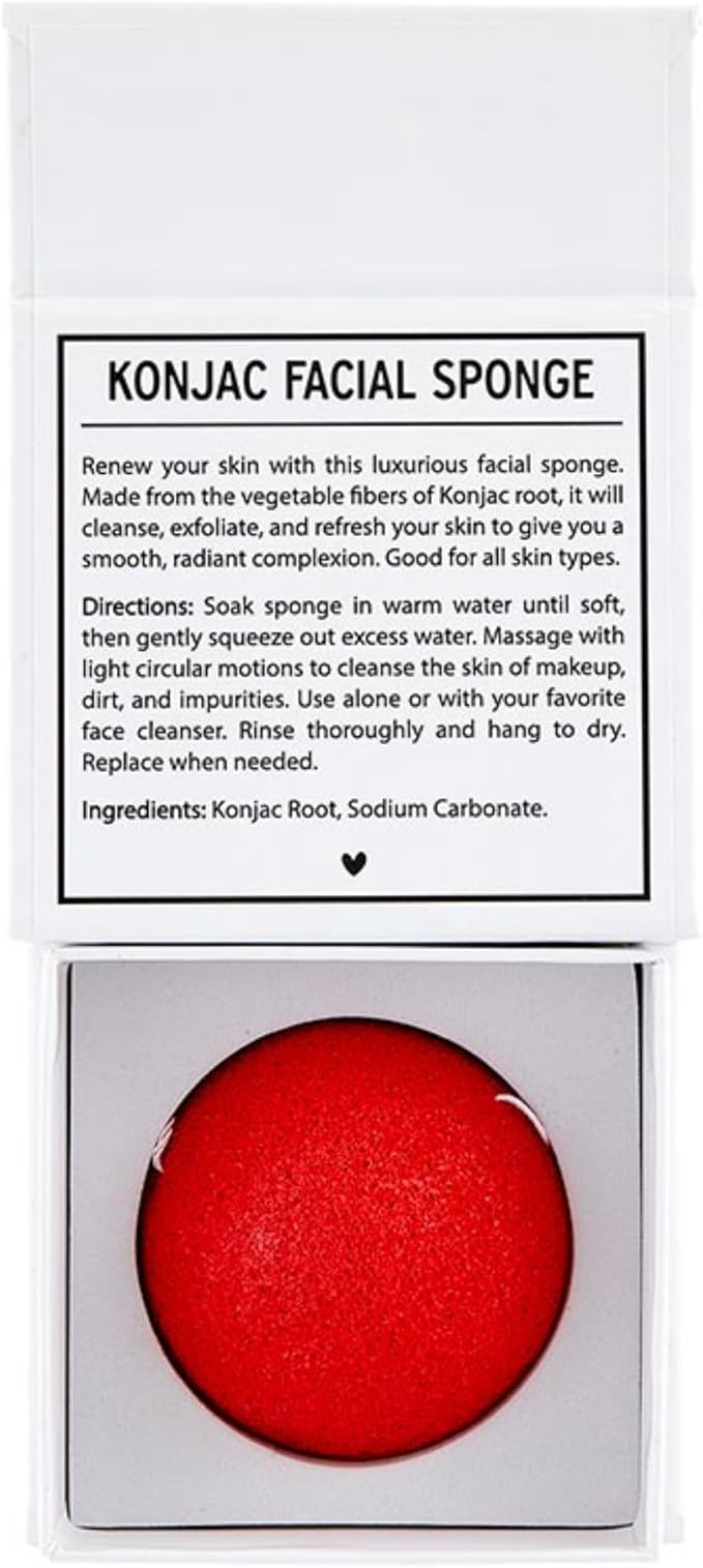Konjac Exfoliation and Cleansing Facial Sponge, 1-Piece, All I Want for Christmas