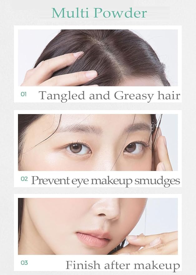 Goodbye Sebum Control Finish Powder 5g β Lightweight CICA Face & Hairline Powder for Oil Control and Long-Lasting Soft Matte Finish (CICA)