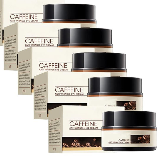 Retinol Caffeine Anti-Wrinkle Stay-Up Late Eye Cream, Retinol Caffeine Anti-Wrinkle Cream, Anti-Aging Eye Cream for Dark Circles & Puffiness (5PC)