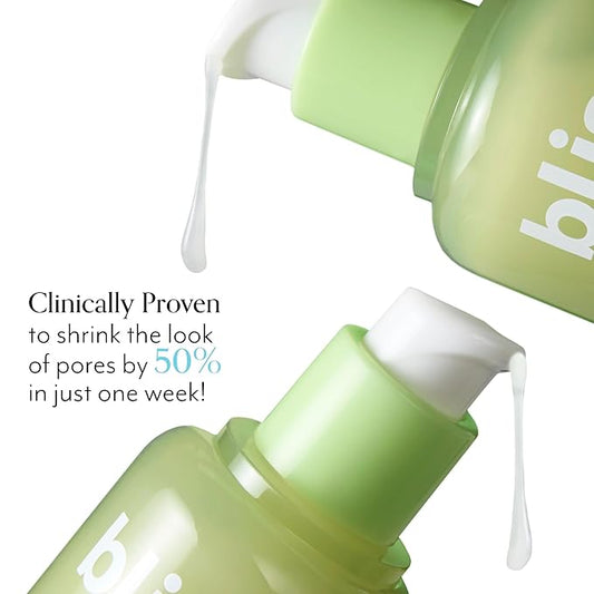 Bliss Niacinamide + Pore Vanish Complex Disappearing Act Serum β With Vitamin B3 + Green Tea - Reduces Pores & Dark Spots - Achieve Glass Skin - Clean, Cruelty-Free - 1 Fl Oz