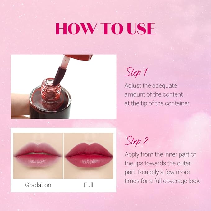 ETUDE Dear Darling Water Tint - Orange Ade (9g) | Vivid Color Lip Stain with Moisturizing Weightless & Non-sticky Finish Lip Stain | Smudge-proof Lip Tint | Korean Makeup, Kbeauty