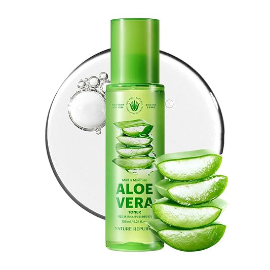 Nature Republic Soothing Moisture Aloe Vera Gram 1 (5.24 Fl Oz (Pack of 1), Toner(NEW Ver.))