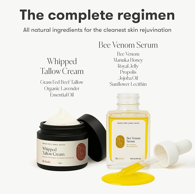 KUSHI Bee Venom Serum β Hydrating & Firming Face Serum for Radiant, Youthful-Looking Skin β Cruelty-Free, No Parabens or Sulfates β 15ml