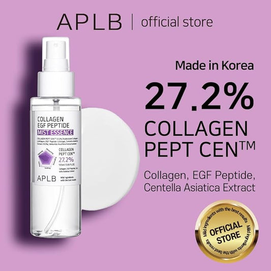 APLB Collagen EGF Peptide Mist Essence | COLLAGEN PEPT CENβ’ 27.2% 3.55 FL.OZ/Korean Skincare, Elasticity care, Replenishing moisture, Revitalize for gentle and improve skin texture