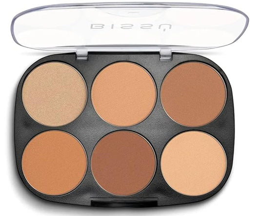BissΓΊ Contouring Powder Palette (6 colors) (02 Medium to Bronzed)
