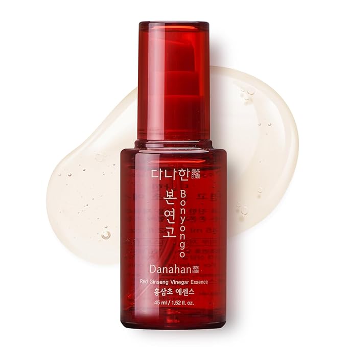 Bonyongo Red Ginseng Vinegar Essenceβ Revitalizing & Intensive Nourishing for All Skin Types - Hydrated and Glowing Skin with Fermented Red Ginseng - Korean Skincare, 1.5 fl.oz.
