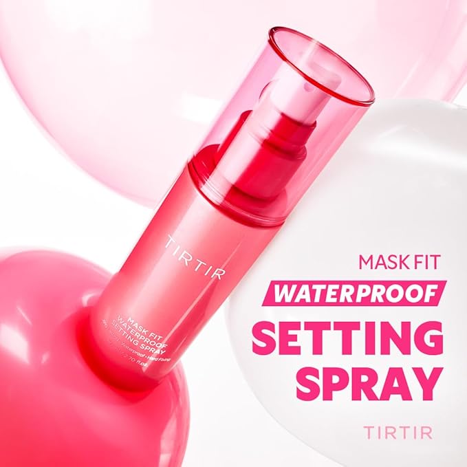 TIRTIR Waterproof Setting Spray β 24 Hour Long Lasting Fix, Sweatproof Water Resistant Makeup Finisher β Ethanol Free, Semi Matte Finish for Oily Skin β Korean Makeup Fixer