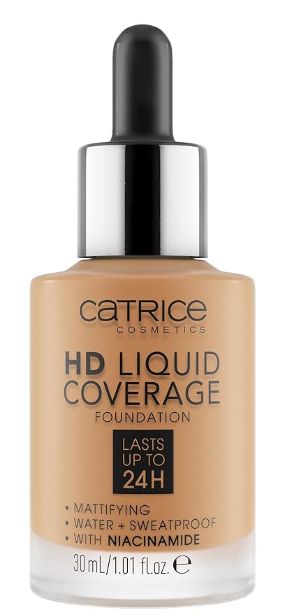 Catrice | HD Liquid Coverage Foundation | High & Natural Coverage | Vegan & Cruelty Free (048 | Desert Beige)
