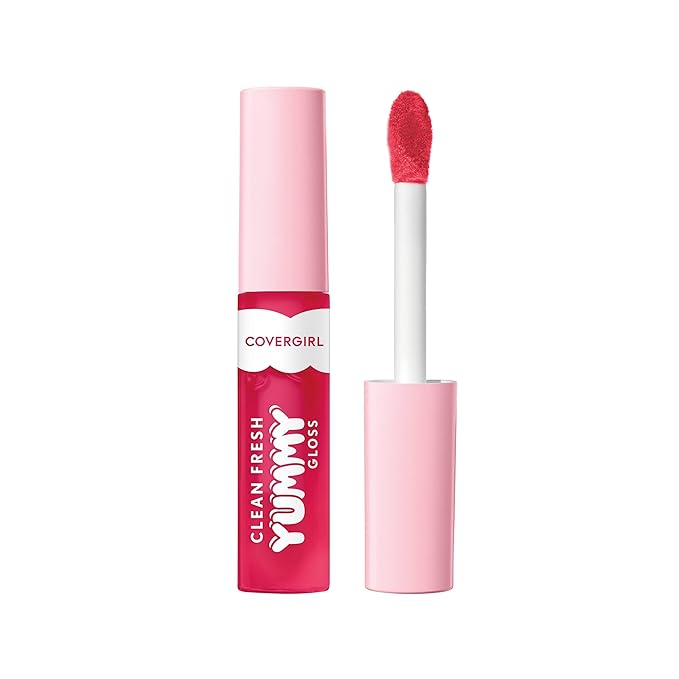 COVERGIRL Clean Fresh Yummy Lip Gloss, Sheer, Natural Scents, Vegan Formula - YouΓ’β¬β’re Just Jelly