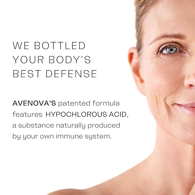 Avenova Eyelid and Eyelash Cleanser Spray - Pure Hypochlorous Acid, Gentle Everyday Lash Cleanser For Eye Irritation, 20mL (0.68oz)