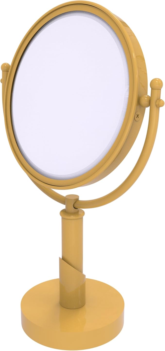 Allied Brass SH-4/3X-SGL Soho Collection 8 Inch Vanity Top Make-Up Mirror 3X Magnification, Spanish Gold