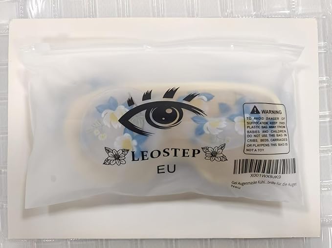 4 PCS Cooling Eye Mask Set - Ice Face Mask with Camellia Essential Oil, Cold Eye Compress and Reusable Gel Pads for Eyes Puffiness, Migraine Headache, Dark Circles, Dry Eyes