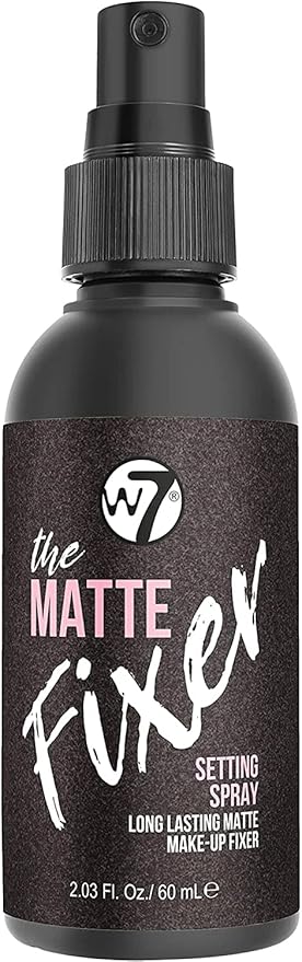 W7 The Fixer Duo - Makeup Setting Spray 2Pcs Set - Dewy & Matte Finishes For Fixing Professional Makeup