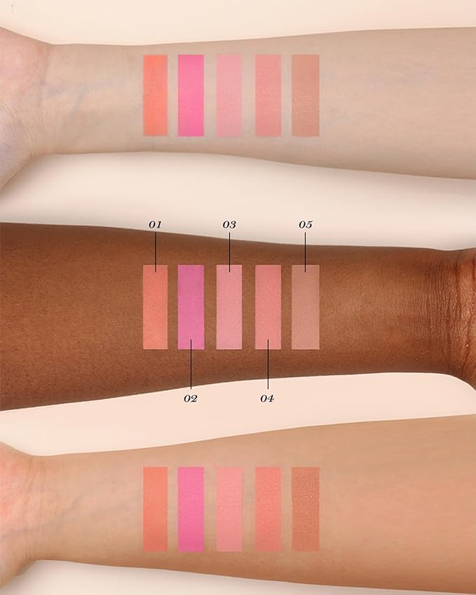 Flower Knows Swan Ballet Embossed Blush,Peach Matte Finish,Buildable & Blendable Powder Blush for cheeks,Natural Flush for All Skin Tones(03 Ballet Fairy,5g)