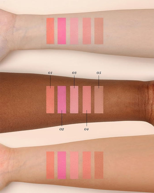 Flower Knows Swan Ballet Embossed Blush,Taupe Matte Finish,Buildable & Blendable Powder Blush for cheeks,Natural Flush for All Skin Tones(05 Valley Lily,5g)