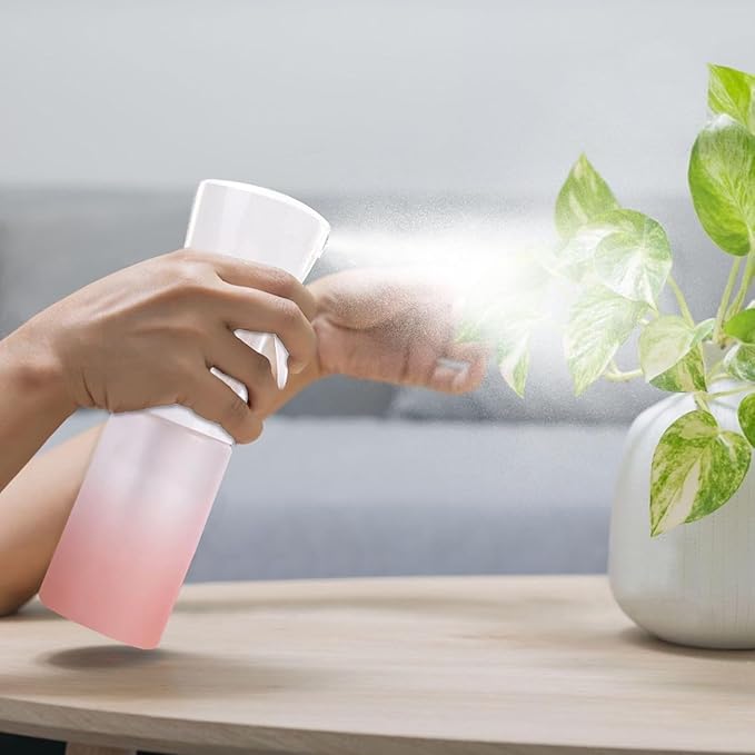 Continuous Water Mister Spray Bottle for Hair - Continuous Spray Nano Fine Mist Sprayer - Empty Spray Bottle - Reusable Beauty Spray Bottle - Cleaning, Hairstyling & Plants - 5oz/150ml (Variety Pack)