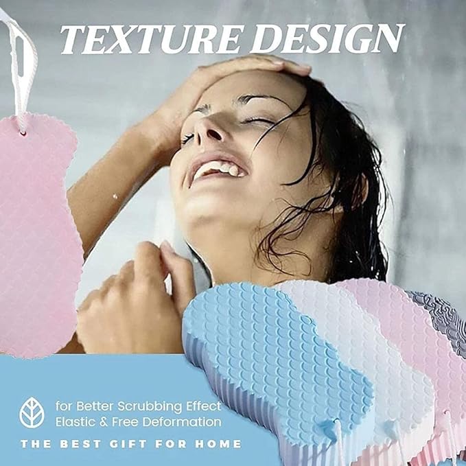 Super Soft Exfoliating Bath Sponge, Weicher Peeling-Badeschwamm Körper Peeling-Schwamm Tote Haut Entfernen Handbrause Massage für Kinder und Erwachsene