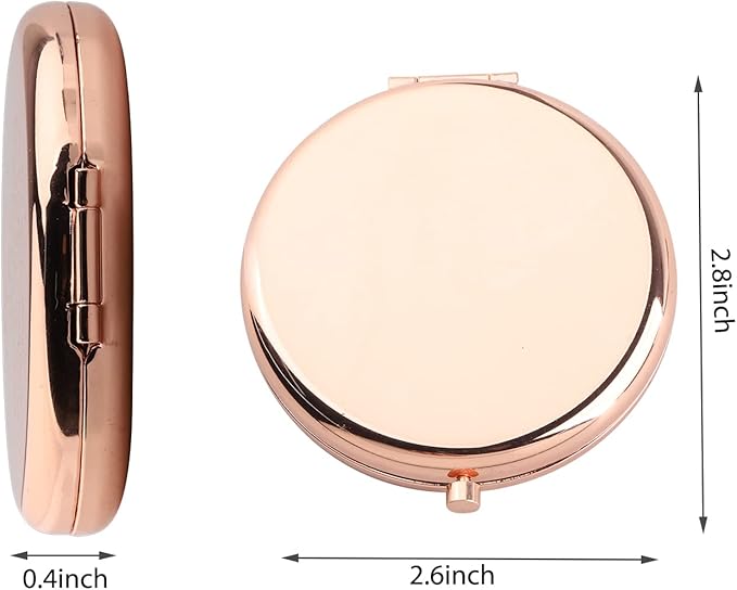 WUSUANED Princess Fans Makeup Mirror It’s Not What We Have in Life It’s Who We Have in Our Life Jewelry Cartoon Friendship Gift