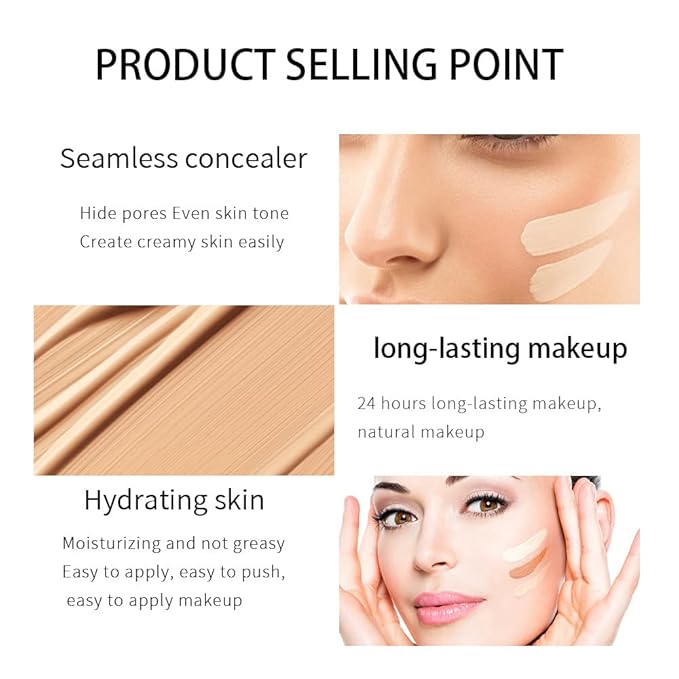 Liquid concealer Foundation Facial Cream Foundation Light and long-lasting liquid foundation Concealer foundation oil - 05#