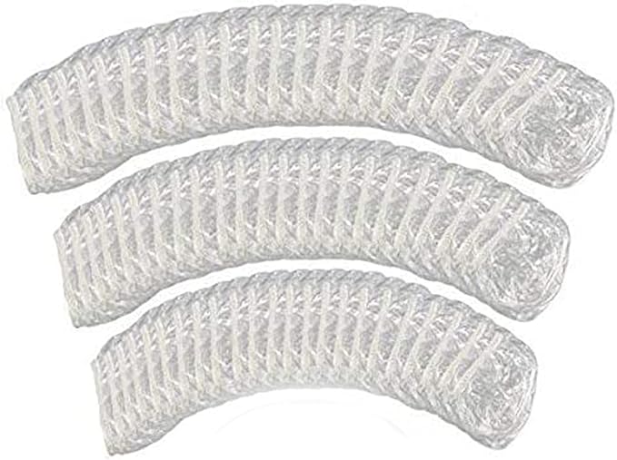 esowemsn 100pcs Disposable Clear Waterproof Ear Covers for Shower, Hair Dyer and Salon Ear Protector Caps Fits Men and Women