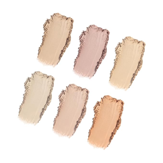 Profusion Cosmetics Mini Artistry Highlight & Contour I Palette Makeup Kit, Long Lasting and Soft Powder Formula - Light Medium