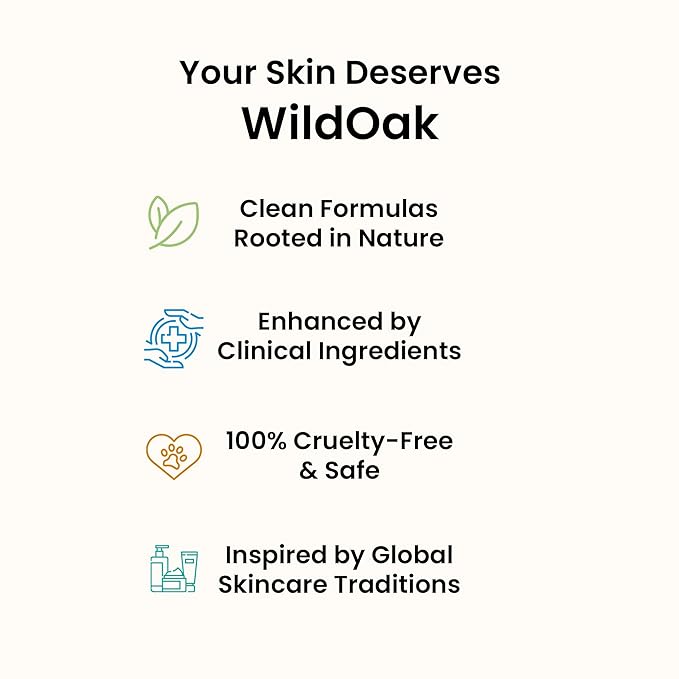 WildOak Dead Sea Healing Mud Clay Mask for Face & Body | 2% Niacinamide, Calendula & Zinc Oxide | Paraben & Sulphate Free | Blemishes, Evens Skin Tone, Enhances Radiance | For All Skin Types | 3.52 oz