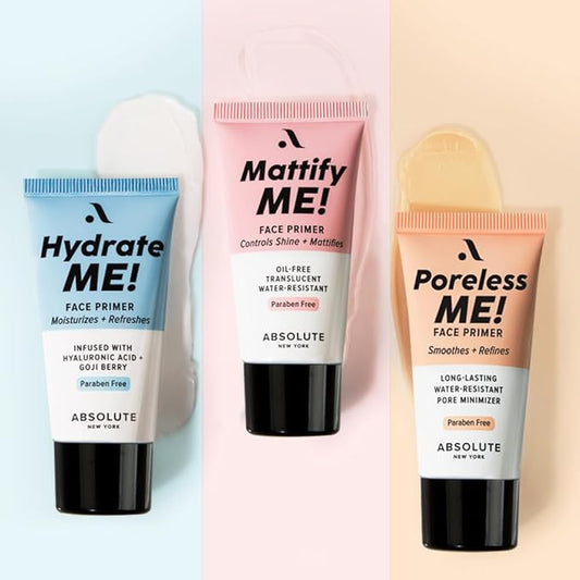Absolute New York's Silky Smooth Skin Enhancing Face Primer (Poreless Me!, 1.01 fl oz)