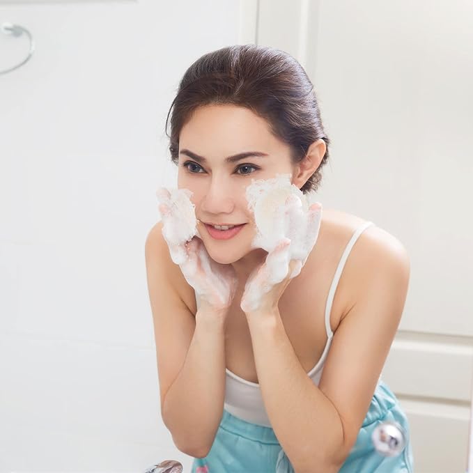 100 Pcs Loofah Face Pads Exfoliating Loofah Sponges Makeup Remover Reusable Soft Facial Skin Care Scrub Wash Pads