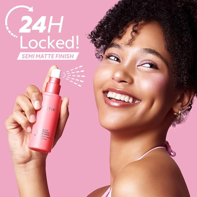 TIRTIR Waterproof Setting Spray β 24 Hour Long Lasting Fix, Sweatproof Water Resistant Makeup Finisher β Ethanol Free, Semi Matte Finish for Oily Skin β Korean Makeup Fixer