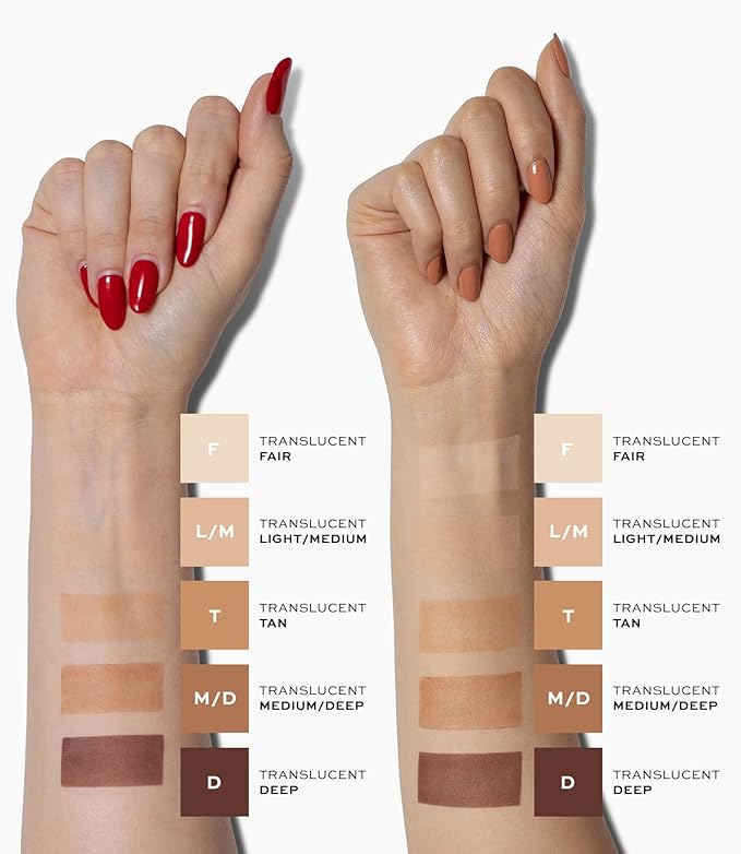 MAKE Beauty Diffusion Set, Translucent Setting Powder - Pressed Face Powder Compact for Smooth Matte Complexion. Sheer Coverage Finishing Foundation for Excess Oil. Shade - Fair