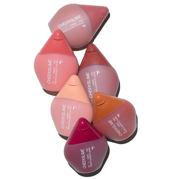 Freck Beauty CHEEKSLIME Lip & Cheek Tint - Liquid Cream Blush, High Impact Pigments, Blends Seamlessly, Dries Down to Natural Flush for All Skin Tones | LOVE FLUSH (Bright Coral)