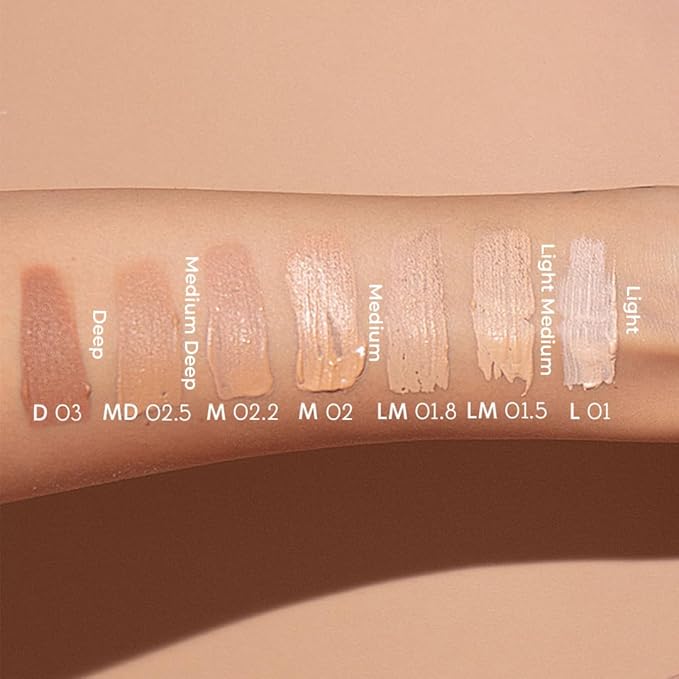 RUBY'S ORGANICS Liquid Foundation | Waterproof Full Coverage Long Lasting | Matte & Poreless, Full Coverage Blendable Normal to Oily Skin | Paraben and Synthetic Free| Shade LM 01.5, 30 ML