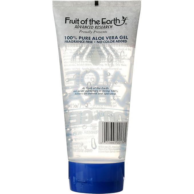 Fruit of the Earth Aloe Vera 100% Gel, 6 Ounce, Pack of 5