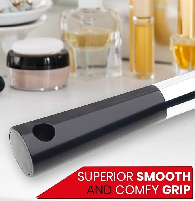 Mirrorvana Pack of 5 Large & Comfy Hand Held Mirror (Black)