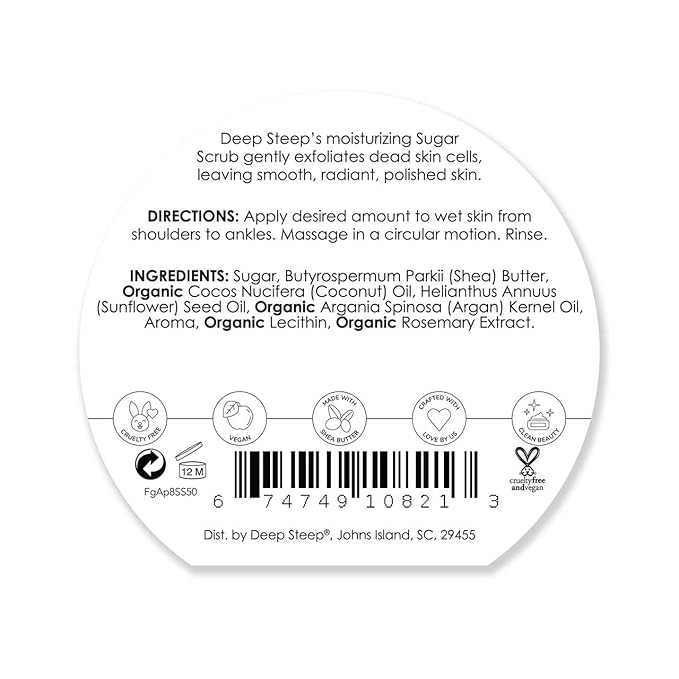 Deep Steep Sugar Scrub, 8oz (Fig Apricot)