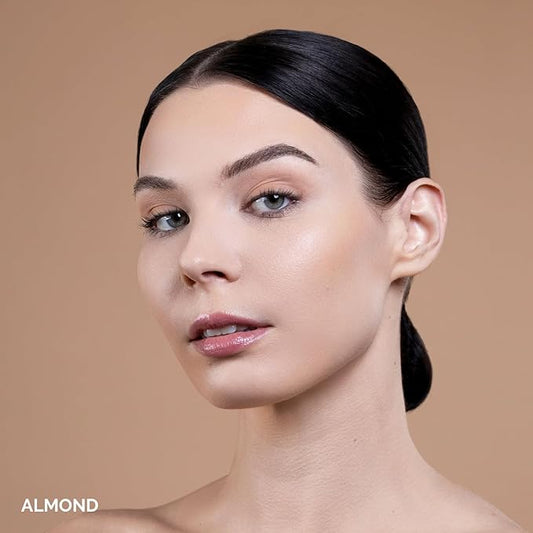 OFIR Skin Satin Medium Coverage Foundation | Lightweight Foundation Makeup with Vegan Formula | Blue Light Protection & Non-Creasing for Long-Lasting Wear | 1 FL OZ (Almond - Medium Neutral)