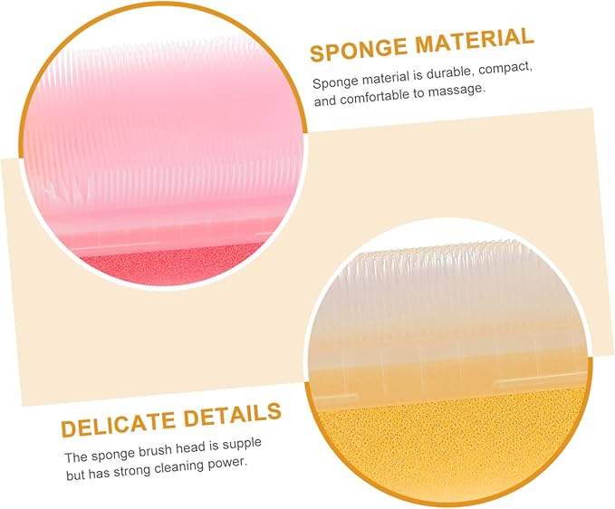 Didiseaon 2pcs Children's Tactile Brush Cradle Cap Nail Scrubber Baby Brush Scrub Brush Kids Hair Brush Silicone