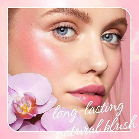 3 IN 1 Brown Nude Face Highlight Bronzer Powder Palette for Face Cheeks Contour Brightening, Buildable Matte Coverage Natural Makeup,Ultra Sculpt Nose Shadow Eyeshadow Primer 01# (04#, 3 Grid)