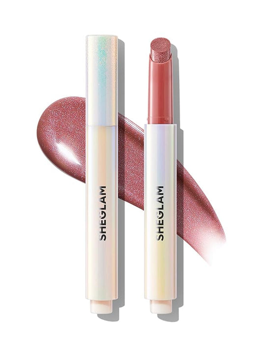 SHEGLAM Pout-Perfect Moisturizing Solid Lip Gloss Shimmer Lip Plumper - Pink Flamingo