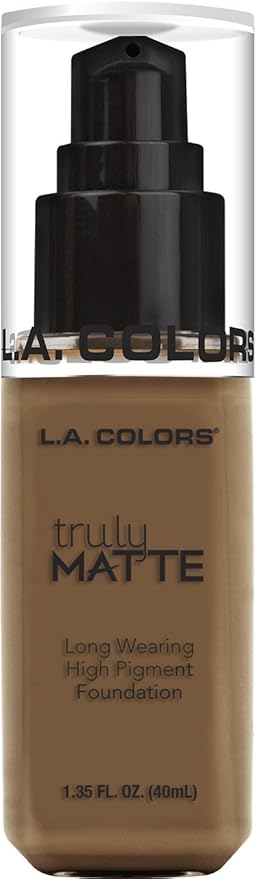 L.A. COLORS Truly Matte Foundation, Cappuccino CLM363