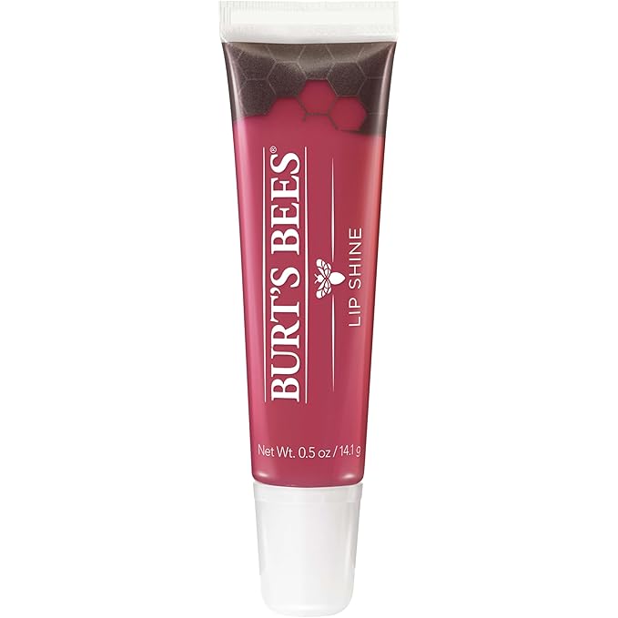 Burt's Bees Lip Gloss, Lip Shine for Women, 100% Natural Makeup, Pucker (Pack of 2)