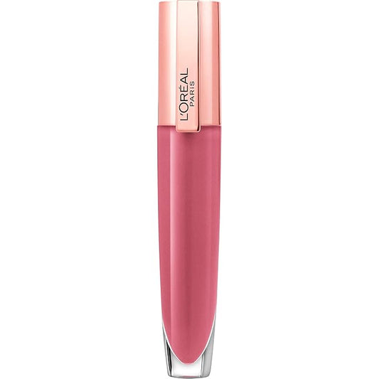 L'Oreal Paris Glow Paradise Hydrating Tinted Lip Balm-in-Gloss with Pomegranate Extract & Hyaluronic Acid, Ultra-Gentle, Non-Sticky Formula, Rosy Utopia, 0.23 Fl Oz