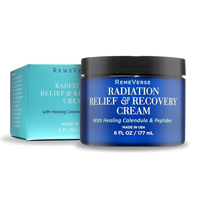 RemeVerse Radiation Cream β Unscented, Gentle, Hyaluronic Acid, Peptides & Calendula Cream for Burns, Soothing Skin and Hydrate Sensitive Skin, Radiation Treatment Skin Care β 6 fl oz
