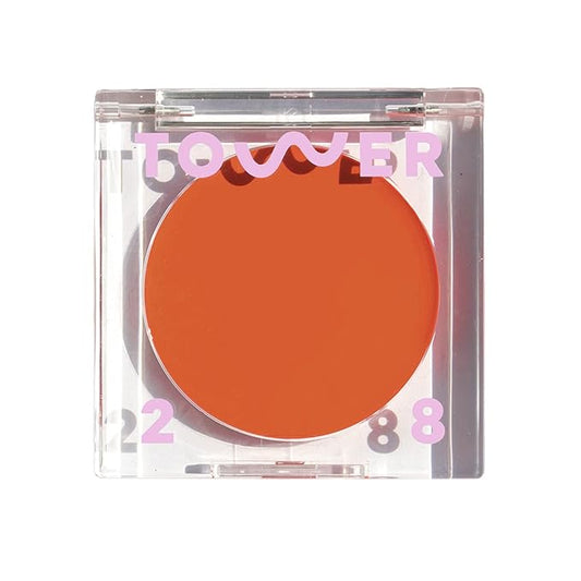Tower 28 Beauty BeachPlease Cream Blush for Cheeks and Lips - Multi-Purpose Lip and Cheek Tint in Orange Blush - for Sensitive Skin β Color GOLDEN HOUR, Luminous Finish