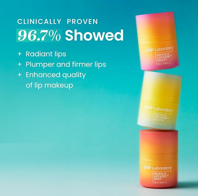 CNP Honey Lip Butter - Propolis Lipcerinβ’ 02 Berry, Hydrating Overnight Manuka Lip Balm & Mask, 12hrs Long-lasting Moisture, Gifts for Women, Korean Skin Care, 0.5 fl.oz.